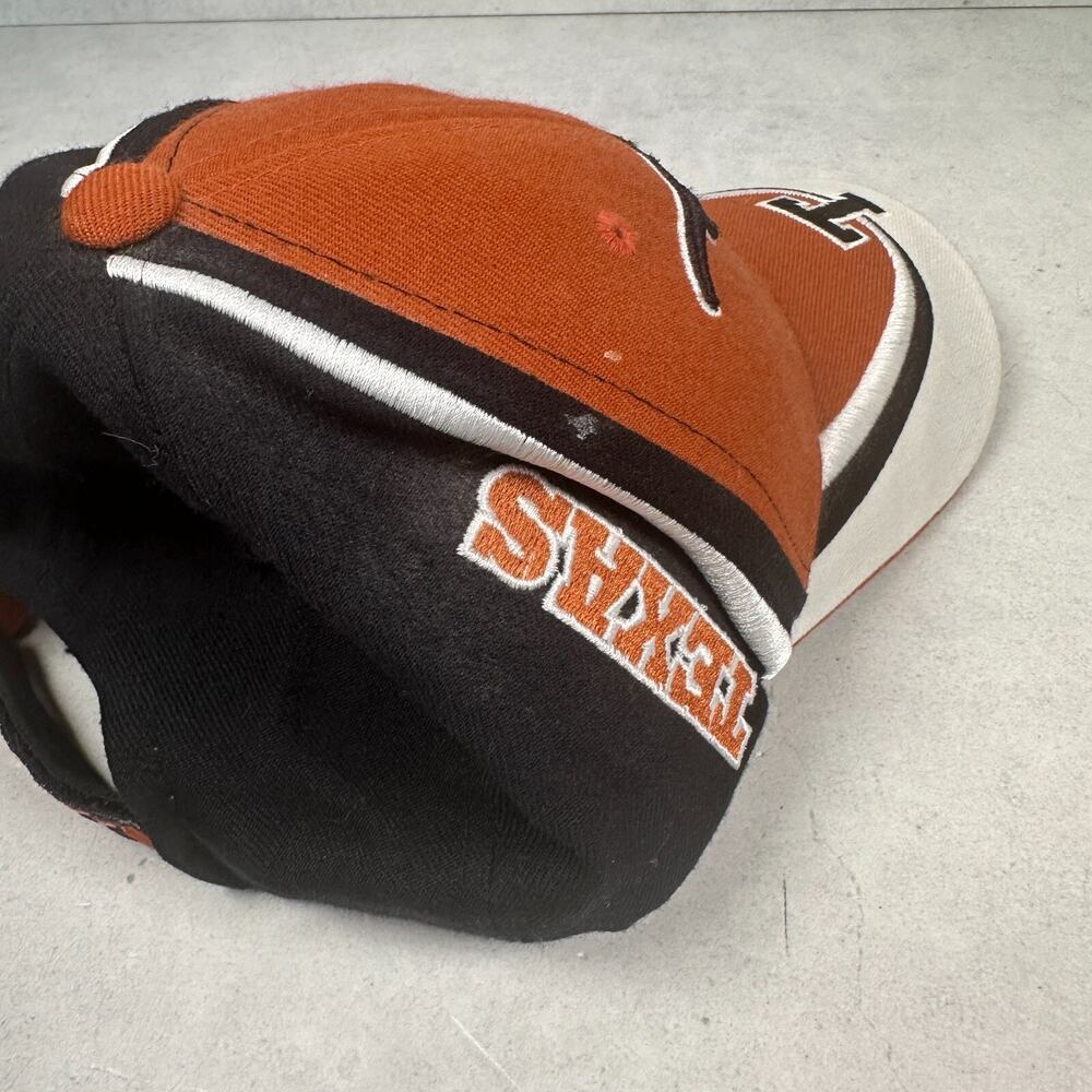University of Texas Longhorns Hat Cap Mens Orange Black Twins Enterprise NCAA - Picture 5 of 8